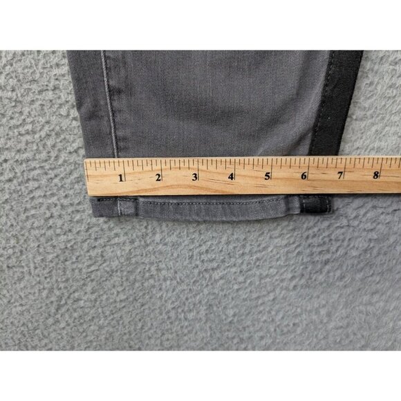 Torrid Crop Pull On Boyfriend Straight Pants Womens M/L 10 Medum/Large Gray - Picture 12 of 16